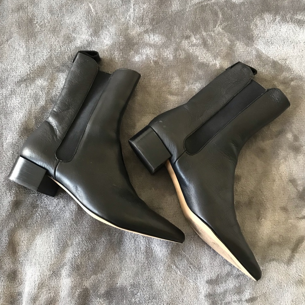 ZARA flat booties with a small heel